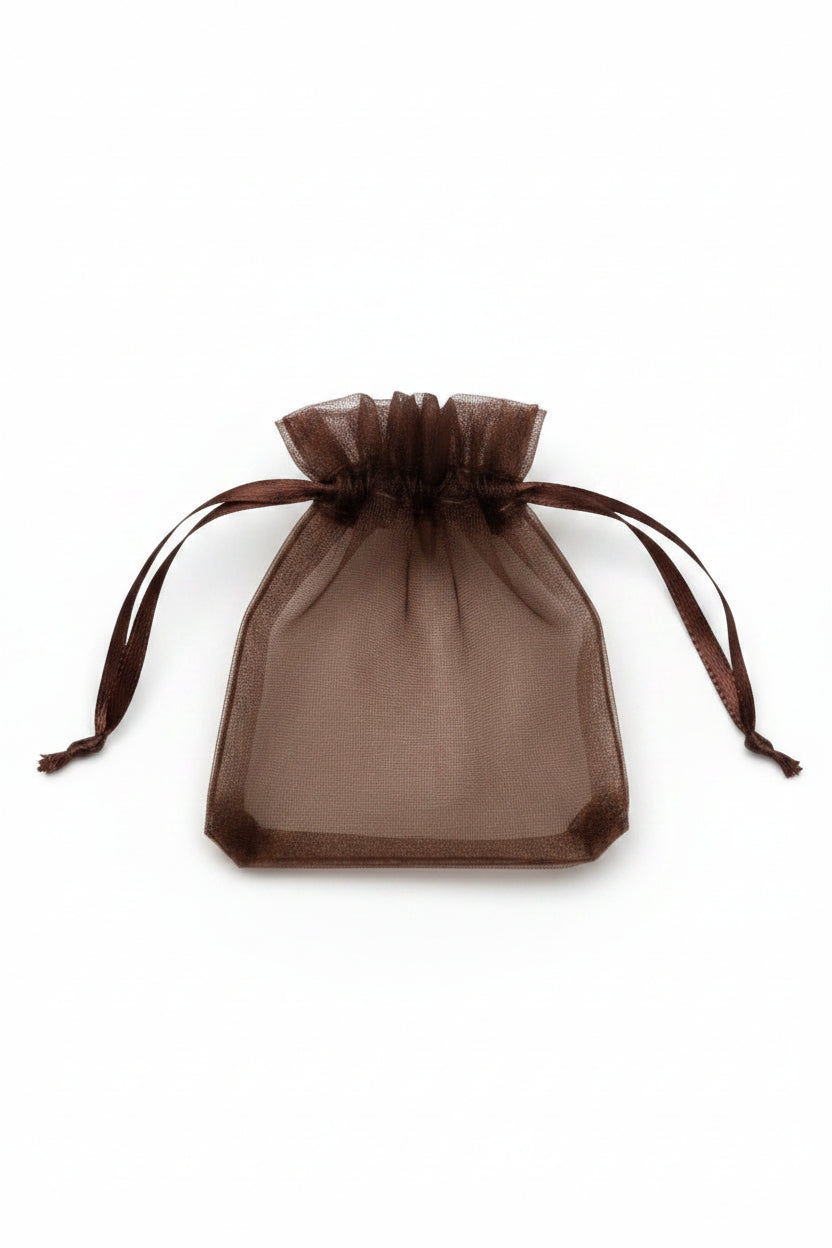 Organza Bag without Gusset Dark Brown