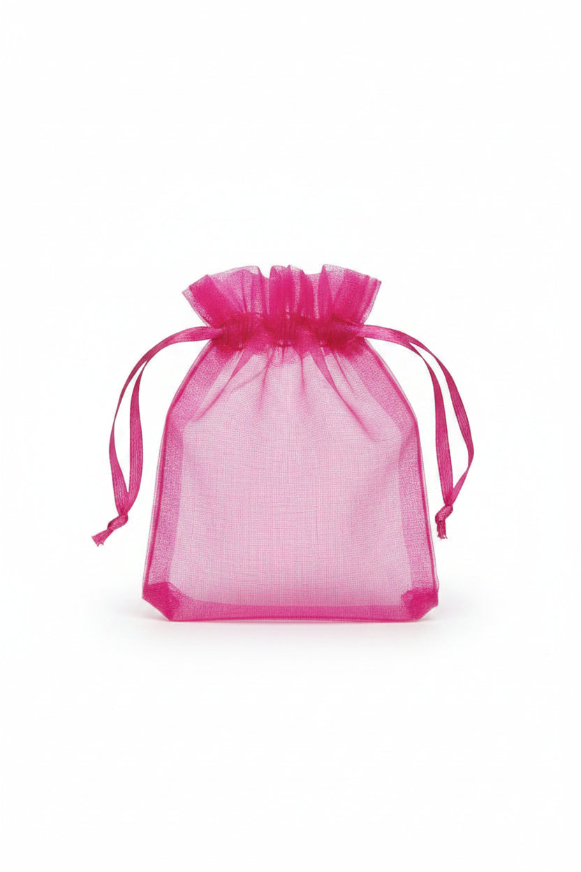 Hot Pink Organza Bag