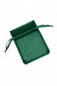 Hunter Green Organza Bag