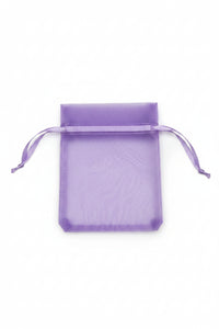 lavender organza bag