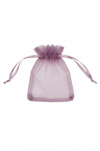 Mauve organza bag