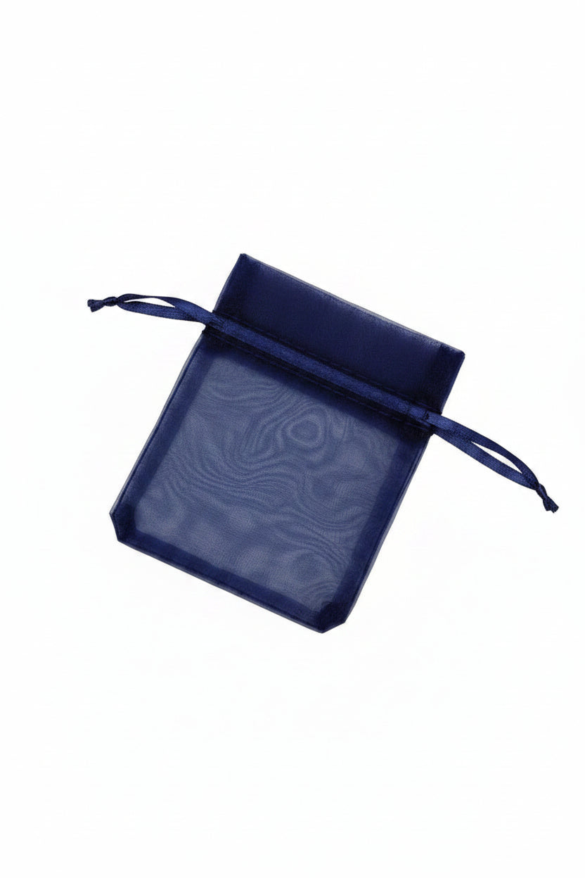 Navy Blue organza bag