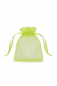 Neon Green organza bag