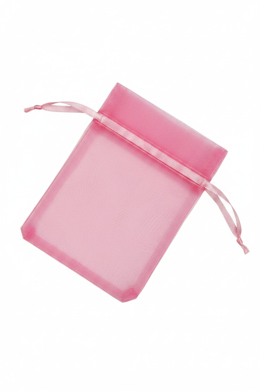 Pink organza bag