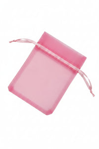 Pink organza bag
