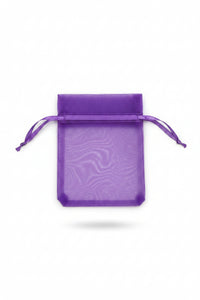 Purple organza bag