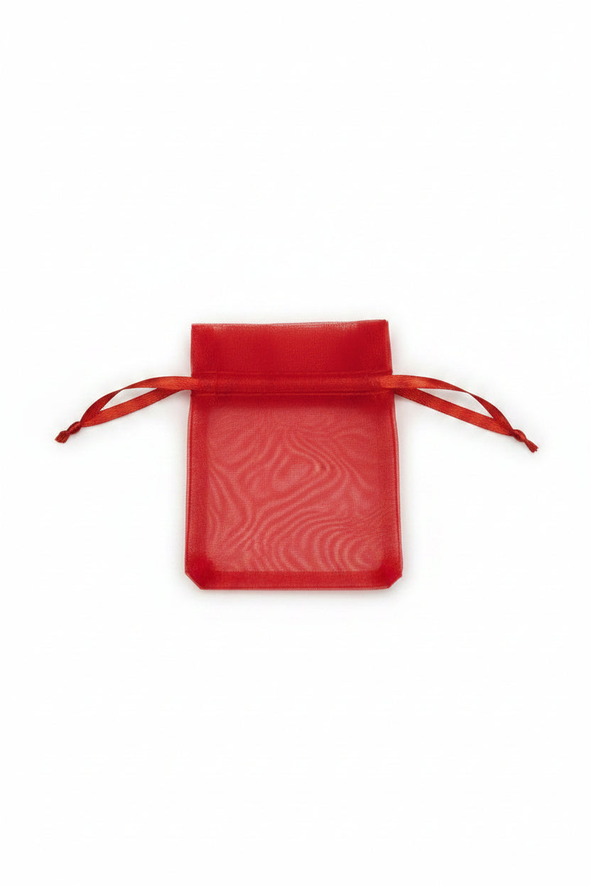 Red organza bag