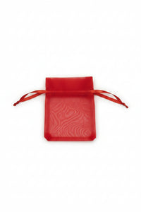 Red organza bag