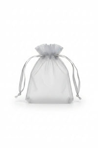Silver organza bag