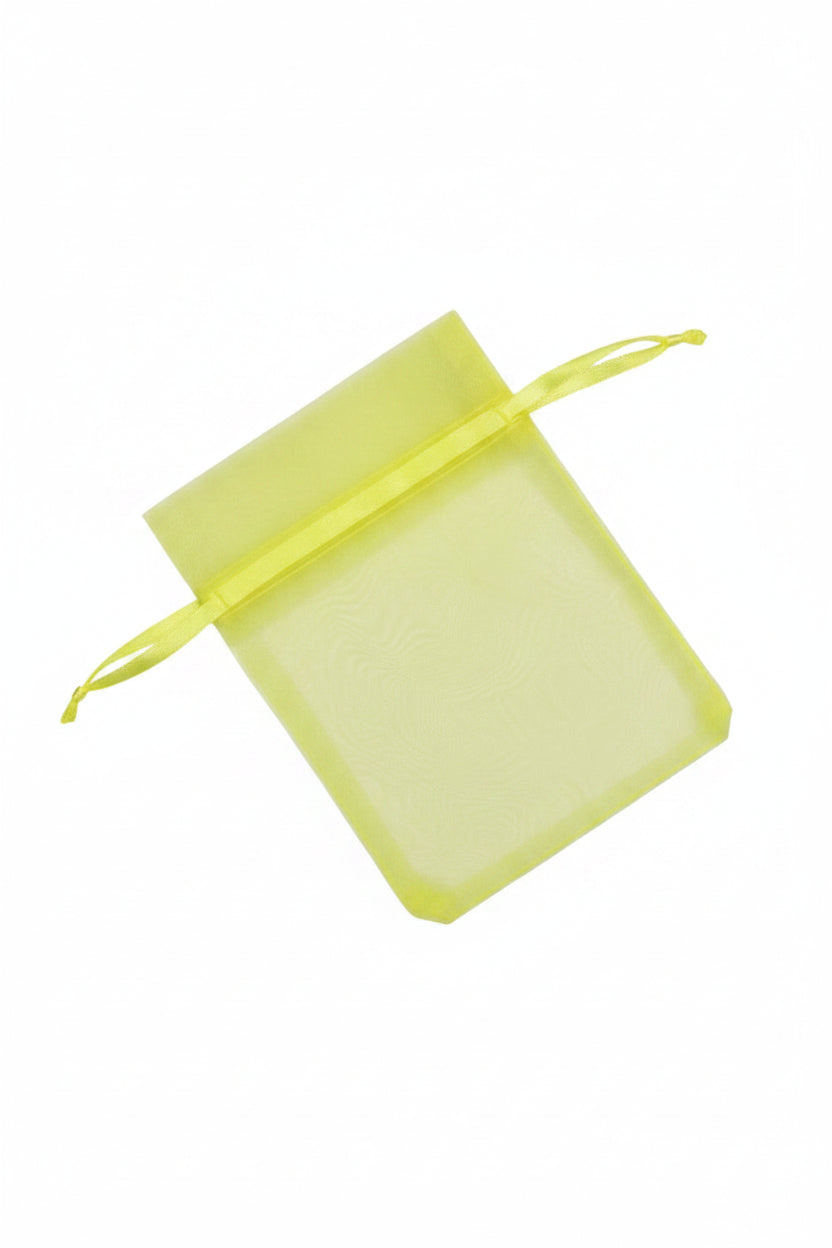 Organza Bag without Gusset Yellow