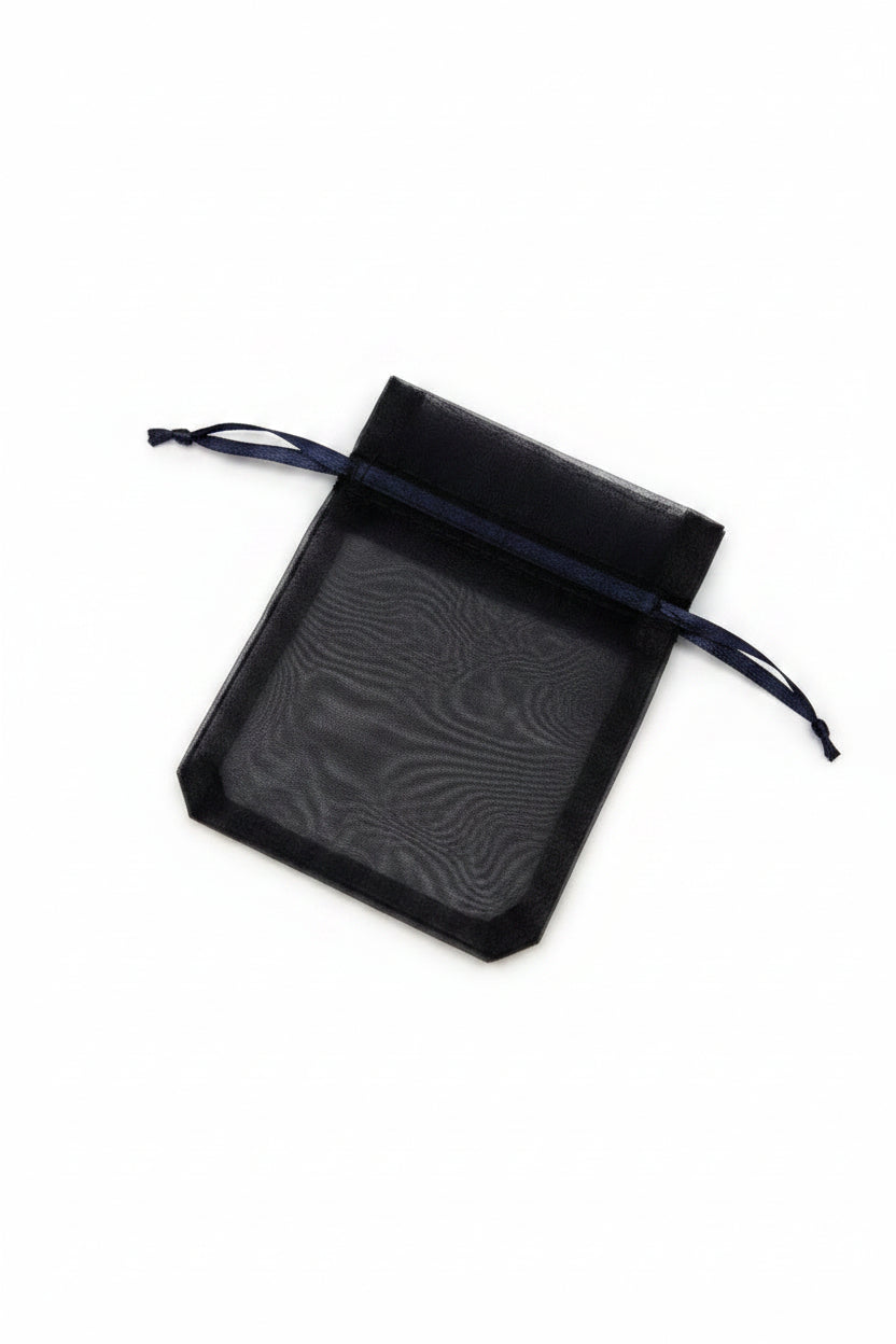 Black drawstring bag 