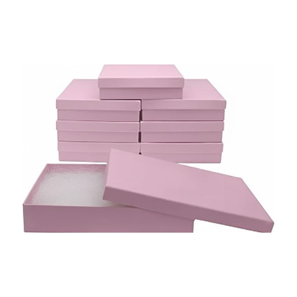 Pink cardboard box