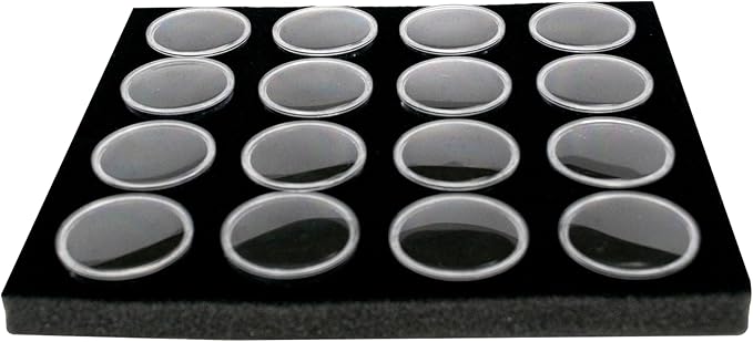 Round Gem Jar Liner with 16 Medium Jars