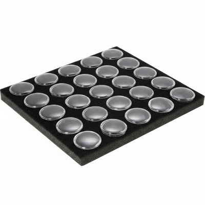 Round Gem Jar Liner with 25 Small Jars