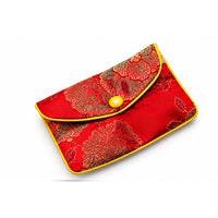 Assorted Chinese Zip Pouches 3½" x 3"