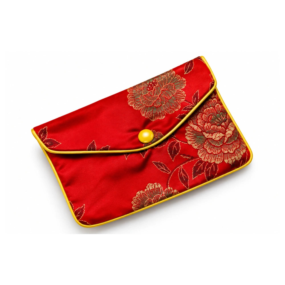 Assorted Chinese Zip Pouches 4½" x 4"