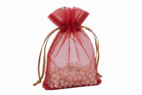 Flat Bottom Organza with Rattail String 3 1/2 x 5 x 1 1/2