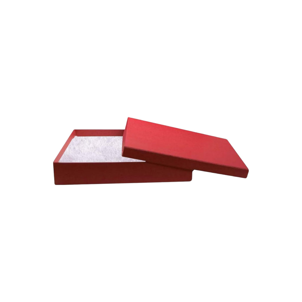 Red cardboard box 