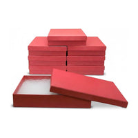 Red cardboard box 