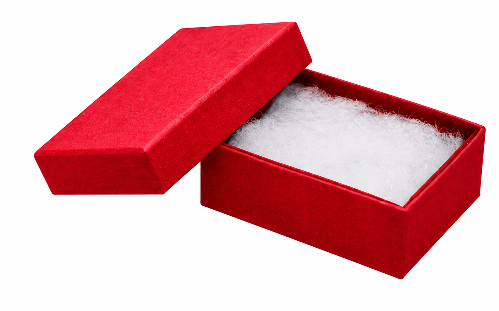 Red Cotton Filled Box