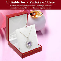 Leatherette with Gold Trim Large Pendant Box