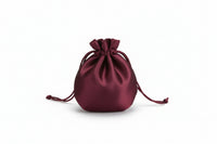 Round Satin Drawstring Pouch