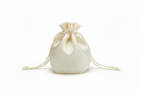 Round Satin Drawstring Pouch