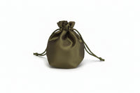 Round Satin Drawstring Pouch