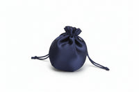 Round Satin Drawstring Pouch