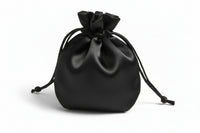 Round Satin Drawstring Pouch