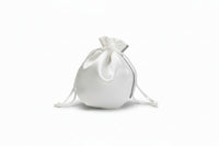 Round Satin Drawstring Pouch