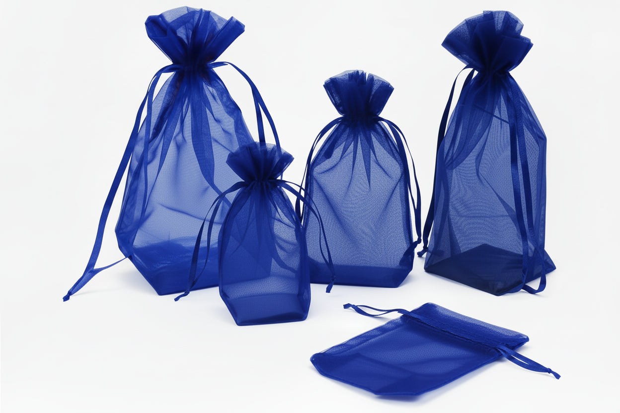 Flat Bottom Organza with Rattail String