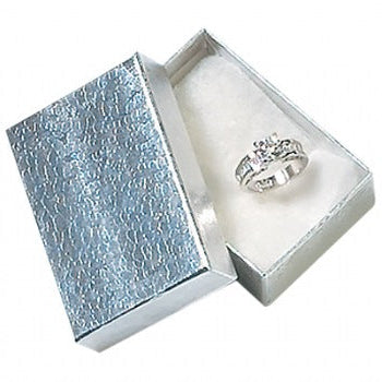 Silver Cotton Filled Boxes (x100)