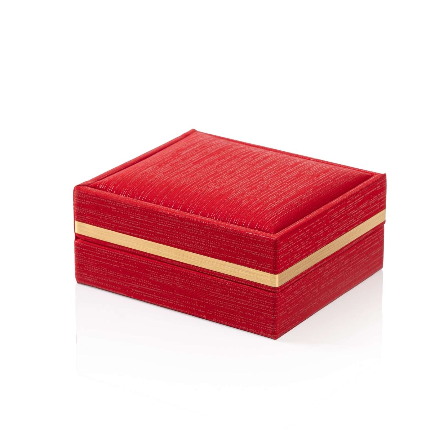 Gold Band Deluxe Pendant and Earring Box