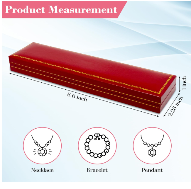 Leatherette with Gold Rim Bracelet Box