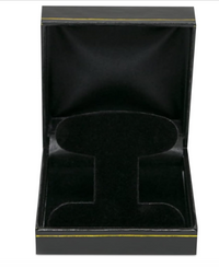 Black jewelry box with trim 