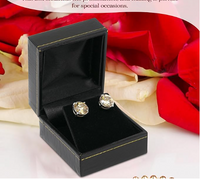 Leatherette with Gold Rim Earring Box