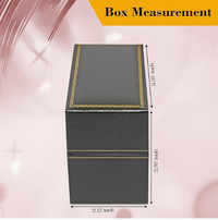 Leatherette with Gold Rim Bangle/Watch Box