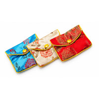 Assorted Chinese Zip Pouches 3½" x 3"