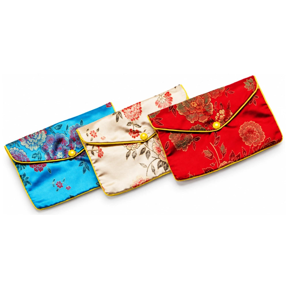 Assorted Chinese Zip Pouches 6½" × 4"