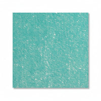 A sheet of turquoise sparkle tissue paper with a glittery texture.