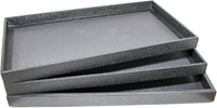 Black Leatherette Full-Size Jewelry Tray - 1"