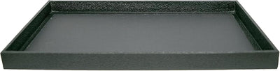 Black Leatherette Full-Size Jewelry Tray - 1