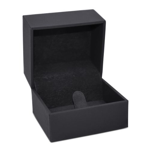 Textured Leatherette Ring Clip Box