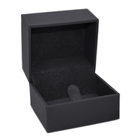 Textured Leatherette Ring Clip Box
