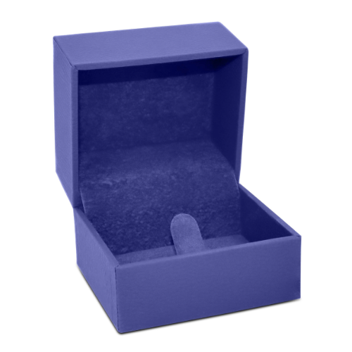 Textured Leatherette Ring Clip Box