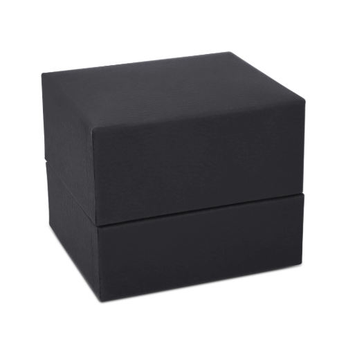 Textured Leatherette Ring Slot Box