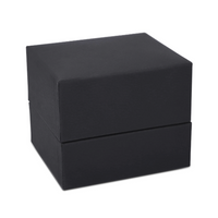 Textured Leatherette Ring Slot Box