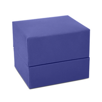 Textured Leatherette Ring Slot Box