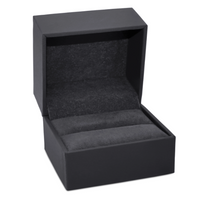 Textured Leatherette Ring Slot Box